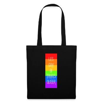lgbt - Sac en tissu - noir - Devant