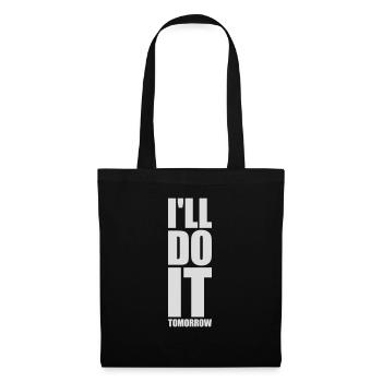 Citation de Do It Tomorrow - Sac en tissu - noir - Devant