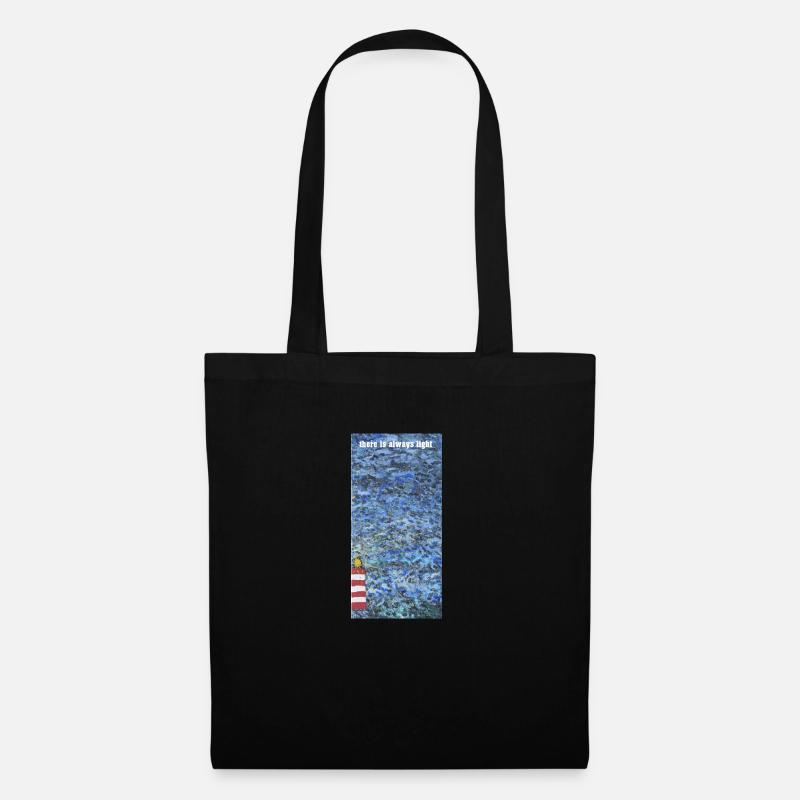 Lighthouse - Leuchtturm - Tote Bag - black