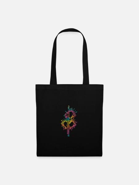 Flötist Querflöte - Stoffbeutel - Schwarz