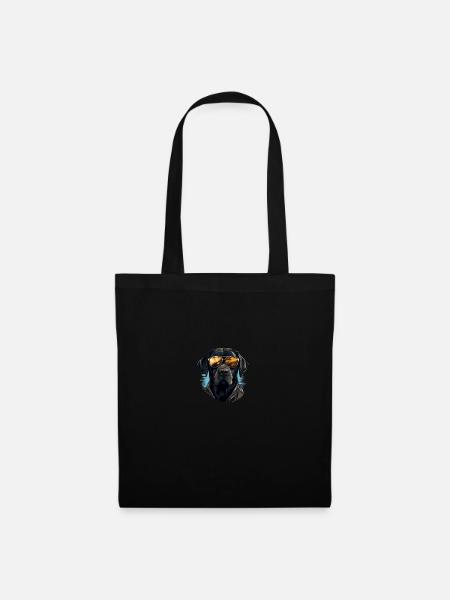 Urban Retriever: Streetwise Labrador Vibes - Stoffbeutel - Schwarz