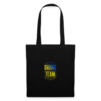 Équipe de ski - Sac en tissu - noir - Devant