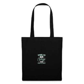 Nurse in the emergency room - Tote Bag - black - Front