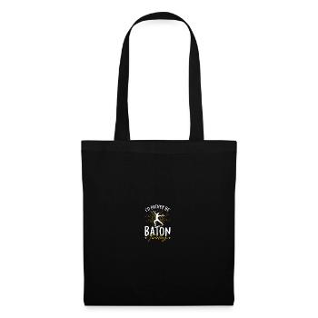 Majorette danseuse tambour-major - Sac en tissu - noir - Devant