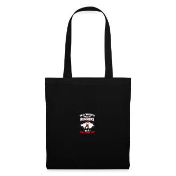 Lancer du poids sportif Athlétisme - Sac en tissu - noir - Devant