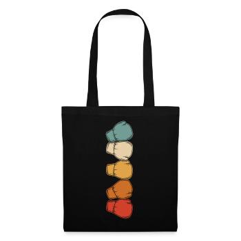 Boxing gloves graphic for boxers and trainers - Tote Bag - black - Front