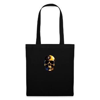 Golden Skull with Snake - Tote Bag - black - Front