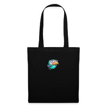 Happy Bird - Stoffbeutel - Schwarz - Vorne