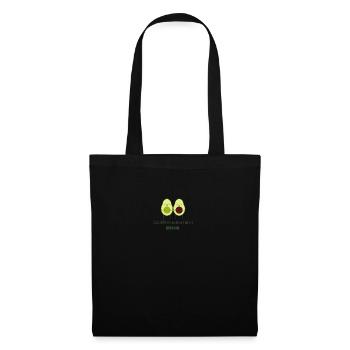 Avocado Spruch für Pärchen - Stoffbeutel - Schwarz - Vorne