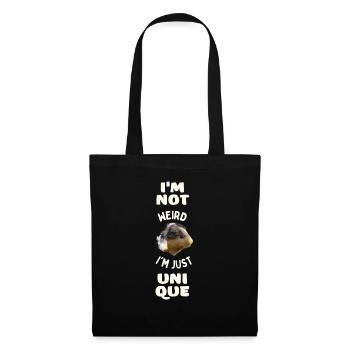 Cochon d’Inde animal de compagnie unique dicton drôle - Sac en tissu - noir - Devant