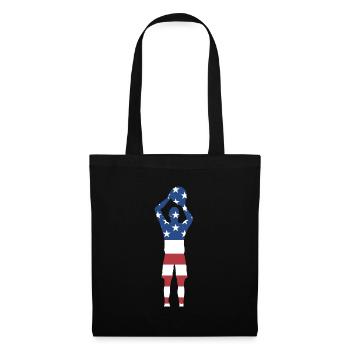 Sport Us Flag Korfball - Tote Bag - black - Front