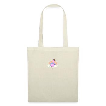 Flamingo und ein Regenbogen-Cartoon - Stoffbeutel - Natur - Vorne