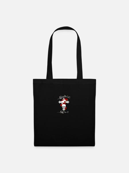 Gothic Girl - Stoffbeutel - Schwarz