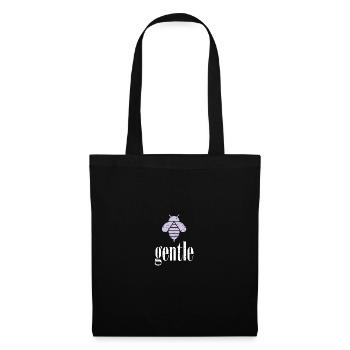 Purple Pastel Bee Gentle Bee Be Gentle - Tote Bag - black - Front