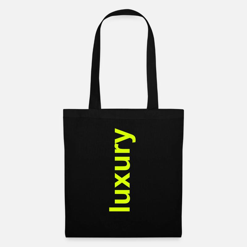 luxury Luxus minimalistisch modisch luxusshirt - Stoffbeutel - Schwarz