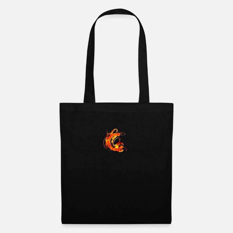 Signe du feu C - Sac en tissu - noir