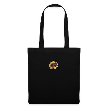 Neuseeland Fantails und Pohutukawa Geschenkidee - Stoffbeutel - Schwarz - Vorne