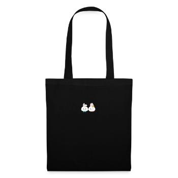 Rabbit Mrs. Hare and Mr. Hare gift idea - Tote Bag - black - Front