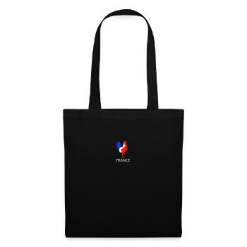 rooster blue white red - Tote Bag - black - Front