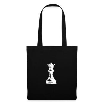 Jeu d’échecs Pièces d’échecs Dames - Sac en tissu - noir - Devant