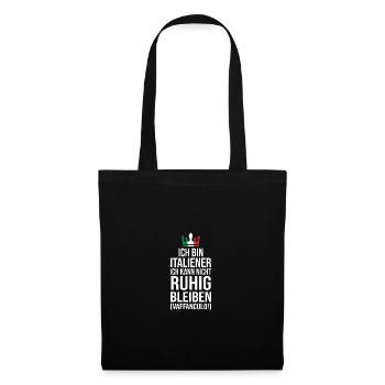 Italie Vaffanculo italien - Sac en tissu - noir - Devant