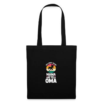 Mutter Mama Großmutter Oma - Stoffbeutel - Schwarz - Vorne