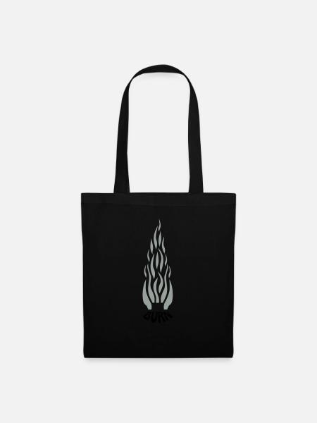 burn - Sac en tissu - noir
