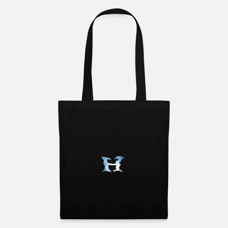 Logo H Blau - Stoffbeutel - Schwarz