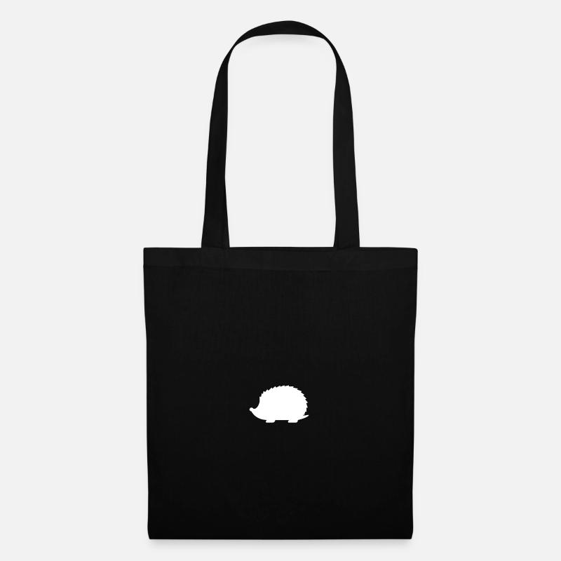 hedgehog - Tote Bag - black