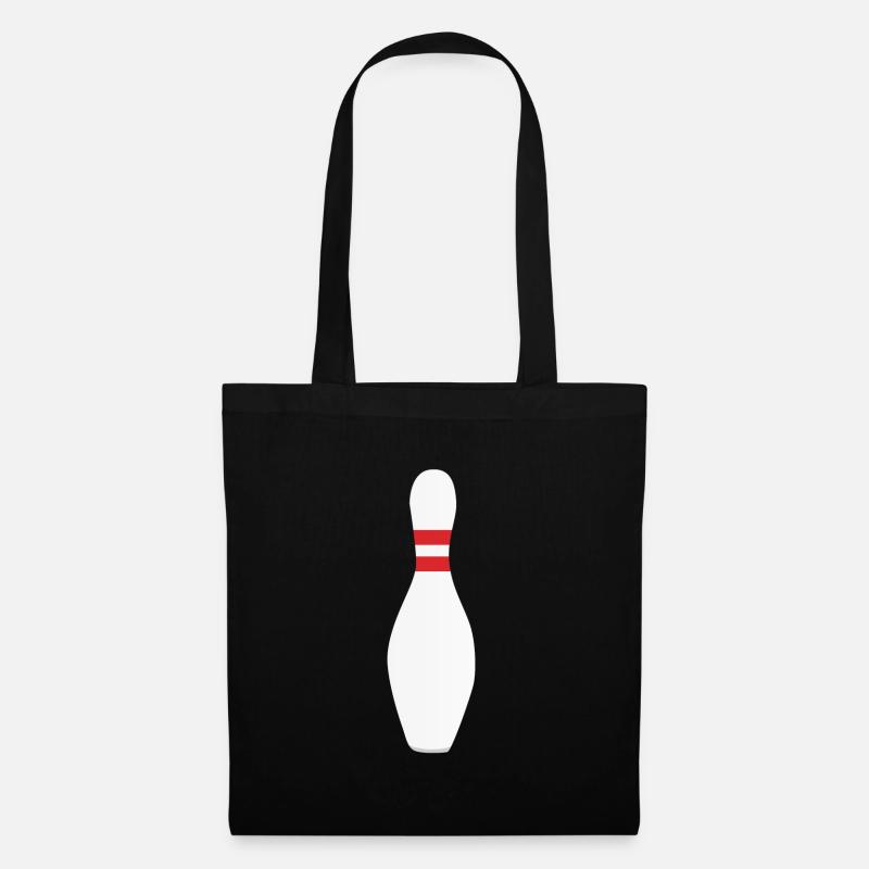 Une pinte de bowling ou de bowling - Sac en tissu - noir