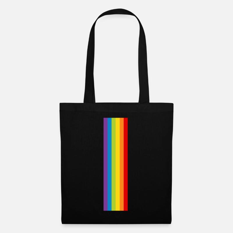 LGBT Pride Flag CSD Regenbogen Flagge Pride Month - Stoffbeutel - Schwarz