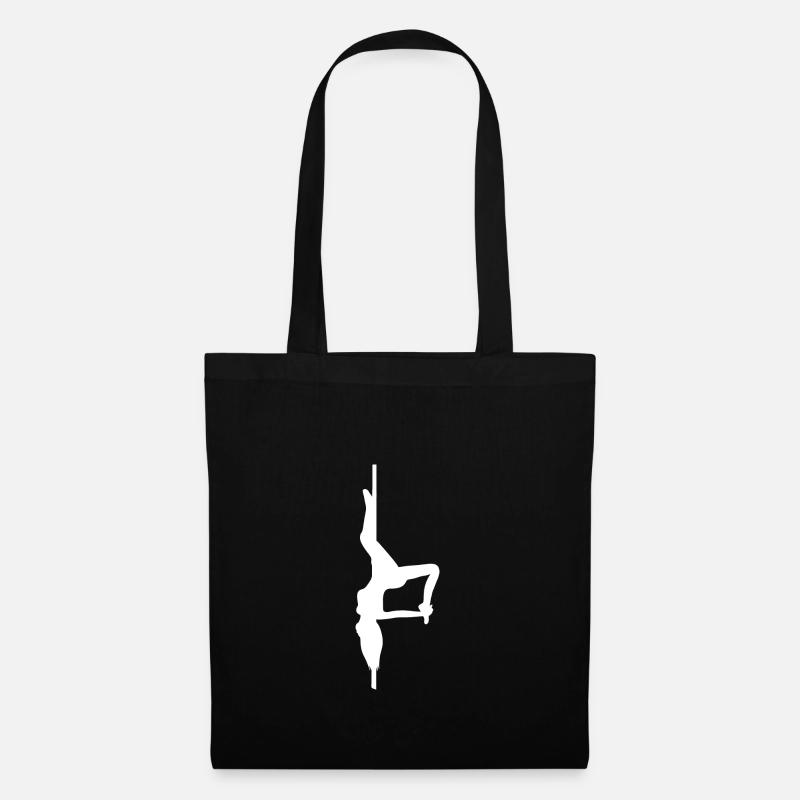 Pole Dance Silhouette - Stoffbeutel - Schwarz