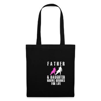 Father And Daughter Riding Buddies For Life - Tote Bag - black - Front