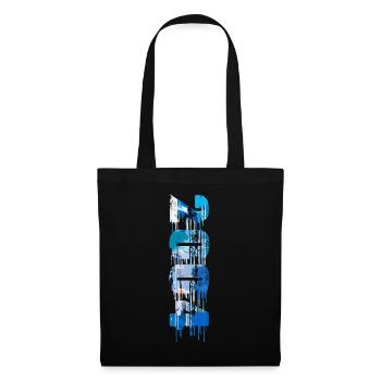 2004,vintage,18,anniversaire,graffiti,peinture - Sac en tissu - noir - Devant