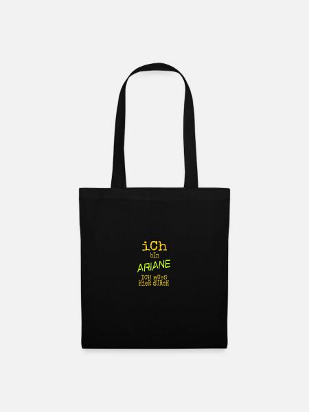 Geschenk für Ariane - Stoffbeutel - Schwarz