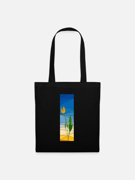 King's day tulip with sundown - Tote Bag - black