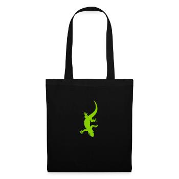 Gecko - Stoffbeutel - Schwarz - Vorne