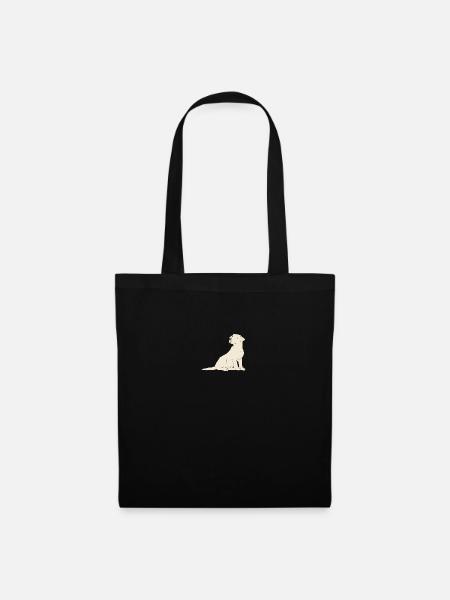 Labrador-Creme - Stoffbeutel - Schwarz