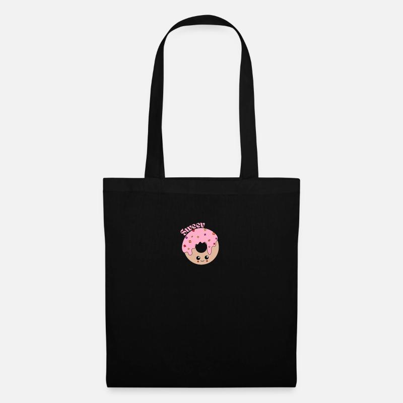 Donut - Stoffbeutel - Schwarz