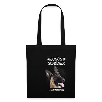 Schön Schöner Mein Malinois - Stoffbeutel - Schwarz - Vorne