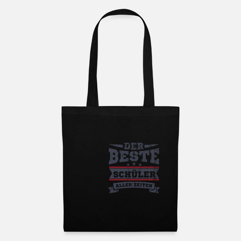 Der Beste Schüler Aller Zeiten Schule Geschenk - Stoffbeutel - Schwarz