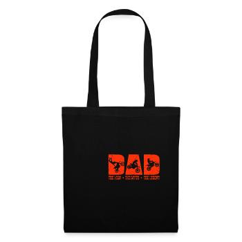 DAD Moto Cross Father Dirt Bike Motorcycle Gift - Tote Bag - black - Front