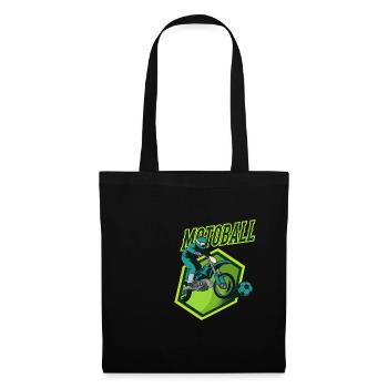Motoball Biker Vintage Style Moto Ball Gift - Tote Bag - black - Front