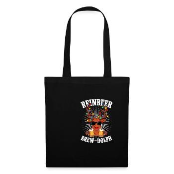 BREW DOLPH REINBEER Ugly Christmas Weihnachten - Tote Bag - black - Front