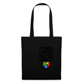 AUTISM SPECIAL MOM Cadeau de sensibilisation à l'autisme - Sac en tissu - noir - Devant