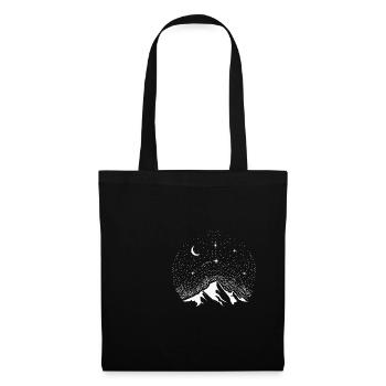 STARS MOUNTAINS espace cadeau astronomie - Sac en tissu - noir - Devant