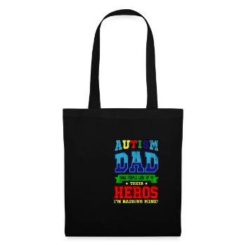 AUTIST DAD Cadeau de la Journée mondiale de l'autisme Autiste - Sac en tissu - noir - Devant