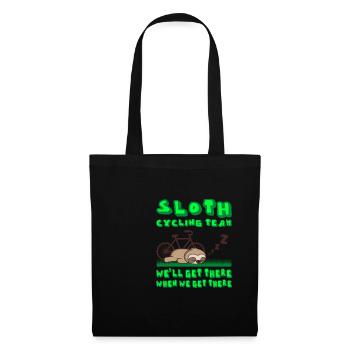 SLOTH CYCLING TEAM Bicycle Funny Cycling - Tote Bag - black - Front