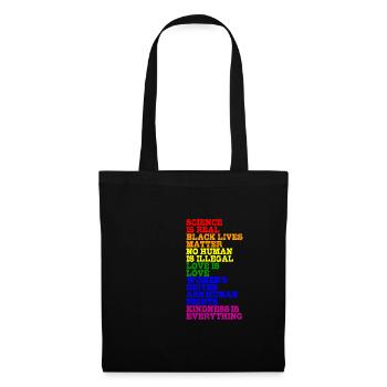 NO HUMAN IS ILLEGAL LGBT Pride Gay Pride Month - Sac en tissu - noir - Devant