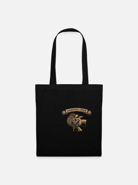 LIGHTING CREW lighting technician - Tote Bag - black